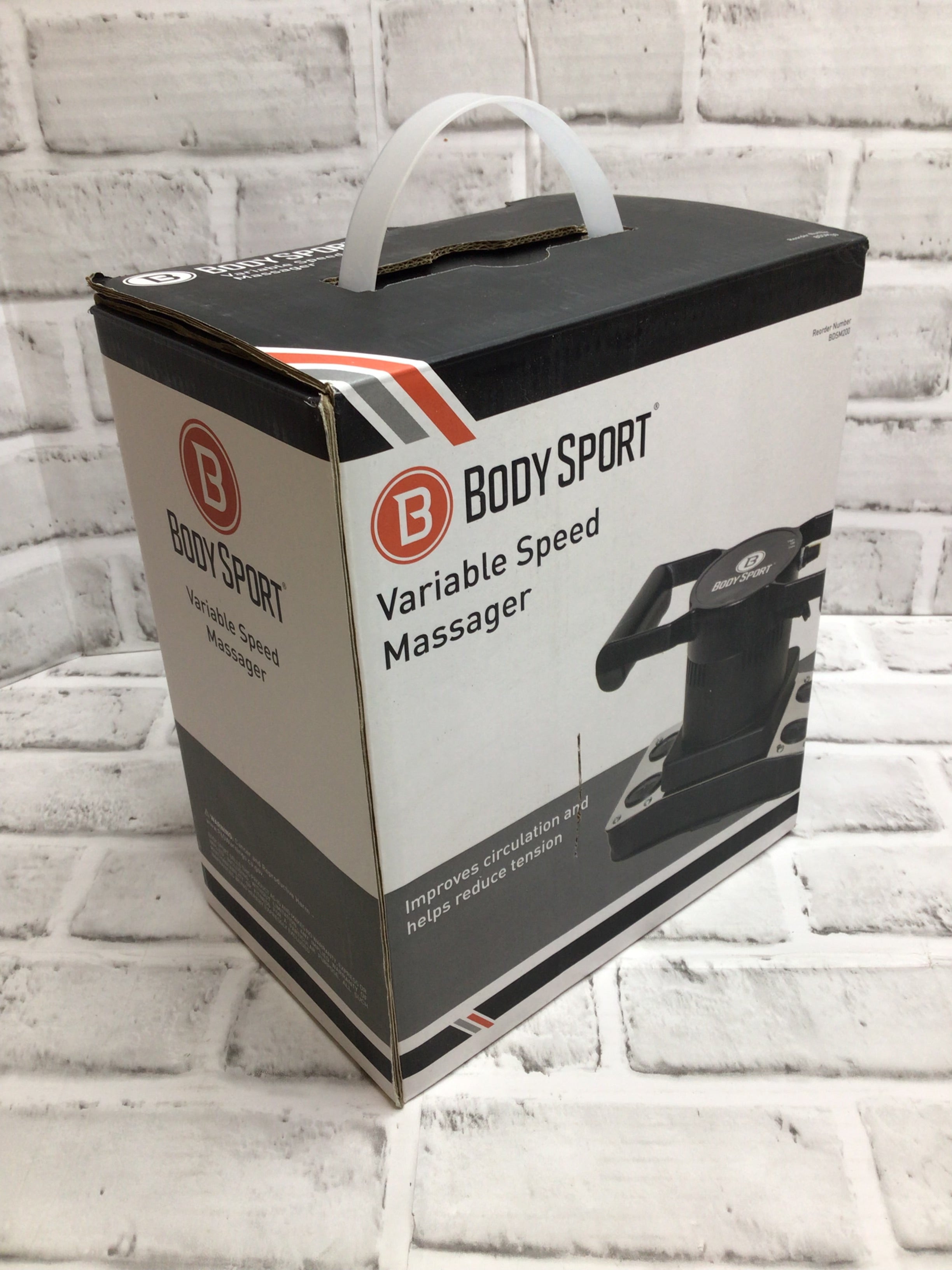 Body Sport BDSM200 Black Variable Speed Professional Vibrating Massager (8080934306030)